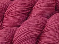Hand Dyed Yarn, DK Weight Superwash Merino Wool - Sorbet - Indie Dyed Yarn, Tonal Mauve Pink, Crochet Knitting Supply