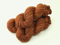 Hand Dyed Yarn, DK Weight Superwash Merino Wool - Spice - Indie Dyed Yarn, Soft Burnt Orange Wool Yarn, Rust Knitting Yarn, Autumn Colors