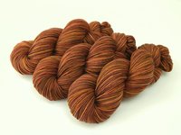 Hand Dyed Yarn, DK Weight Superwash Merino Wool - Spice - Indie Dyed Yarn, Soft Burnt Orange Wool Yarn, Rust Knitting Yarn, Autumn Colors