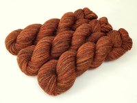 Limited Edition! Hand Dyed Yarn, Sock Fingering Weight Superwash Merino Wool & Linen Blend - Spice - Indie Dyer Knitting Yarn, Autumn Fall Colors