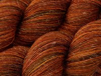 Limited Edition! Hand Dyed Yarn, Sock Fingering Weight Superwash Merino Wool & Linen Blend - Spice - Indie Dyer Knitting Yarn, Autumn Fall Colors