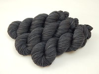 Hand Dyed Yarn, Sport Weight Superwash Merino Wool - Slate Grey Tonal - Charcoal Indie Dyer Knitting Yarn, Gray Semi Solid Heavier Sock Yarn