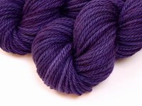 Hand Dyed Yarn, Bulky Weight Superwash Merino Wool - Blackberry Tonal - Soft Thick Dark Purple Knitting Yarn, Tonal Plum Chunky Yarn