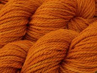 Hand Dyed Yarn, Bulky Weight Superwash Merino Wool - Copper - Indie Dyer Thick Knitting Yarn, Fall Orange Autumn Chunky Yarn 