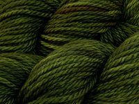 Bulky Hand Dyed Yarn, 100% Superwash Merino Wool - Moss Tonal - Semi Solid Olive Green Chunky Knitting Yarn