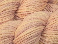Bulky Hand Dyed Yarn, 100% Superwash Merino Wool - Petal - Semi Solid Pale Pink Chunky Knitting Yarn