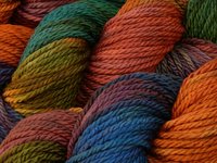 Hand Dyed Yarn, Bulky Weight Superwash Merino Wool - Potluck Rainbow - Indie Dyer Vibrant Colorful Thick Chunky Knitting Yarn, Ready to Ship