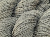 Hand Dyed Yarn, Bulky Weight Superwash Merino Wool - Silver Lining - Indie Dyer Thick Light Grey Knitting Yarn, Tonal Gray Chunky Yarn