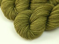 Hand Dyed Yarn, Worsted Weight Superwash Merino Wool - Olive Oil Tonal (Variation) - Indie Dyer Knitting Yarn, Soft Washable Sage Green Crochet Yarn