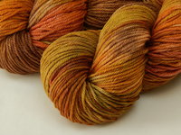 Hand Dyed Yarn, Worsted Weight Superwash Merino Wool - Potluck Late Autumn - Muted Fall Colors, Indie Dyer Knitting Crochet Yarn