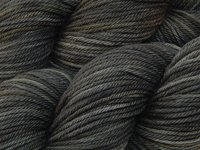 Hand Dyed Yarn, Worsted Weight 100% Superwash Merino Wool - Slate Grey Tonal - Dark Gray Indie Dyer Knitting Yarn, Charcoal Crochet Yarn