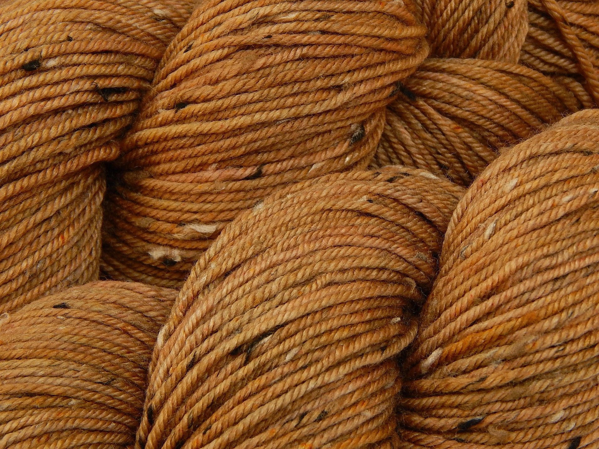 New Base Yarn! Hand Dyed Yarn, DK Weight Tweed Superwash Merino Wool - Potluck Sandstone - Indie Dyer Light Terra Cotta Knitting Yarn with Tweedy Flecks