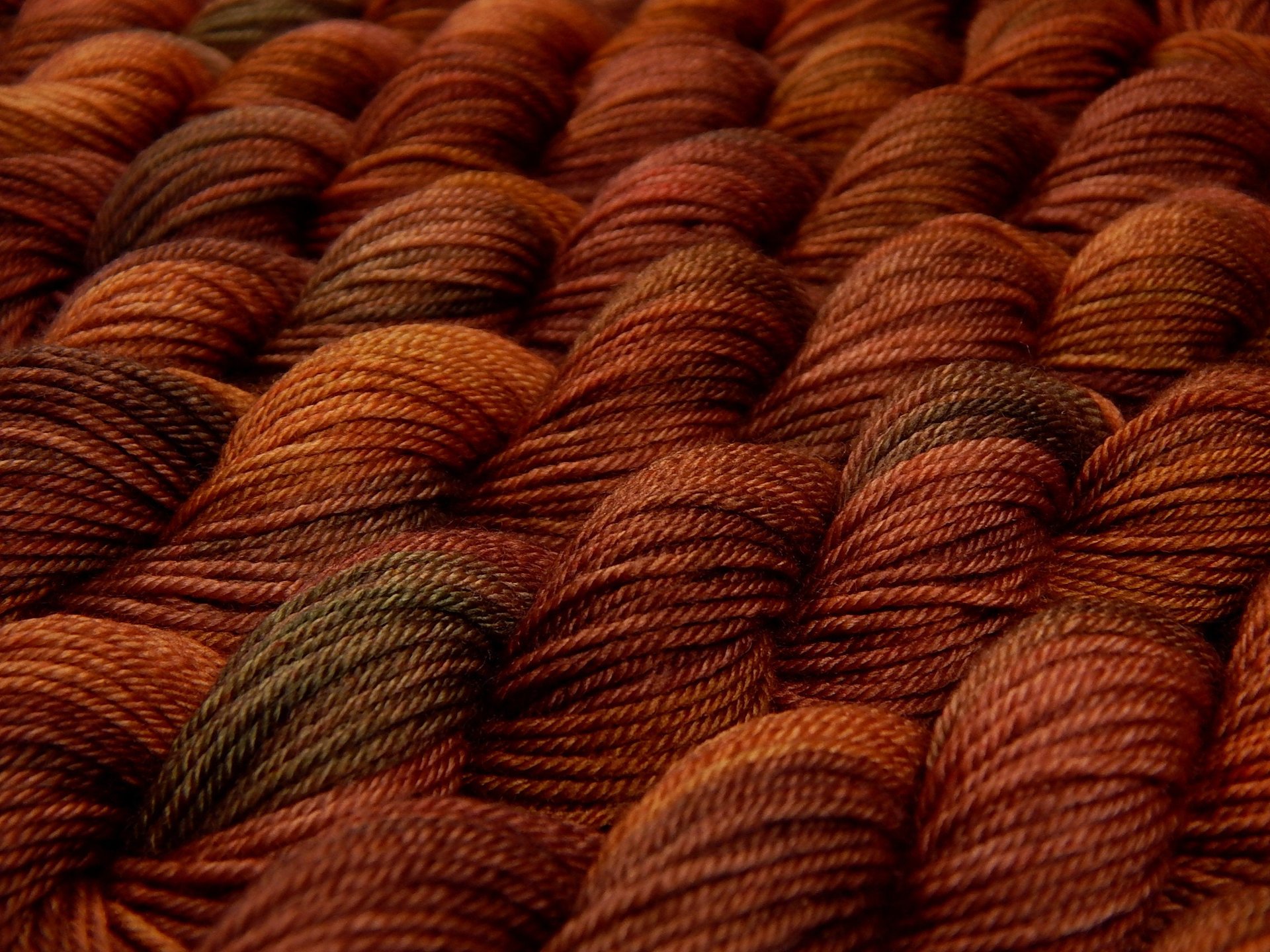 Fingering Weight Mini Skeins, Hand Dyed Yarn, Sock Weight 4 Ply Superwash Merino Wool - Spice - Indie Burnt Orange Rust Autumn Sock Yarn