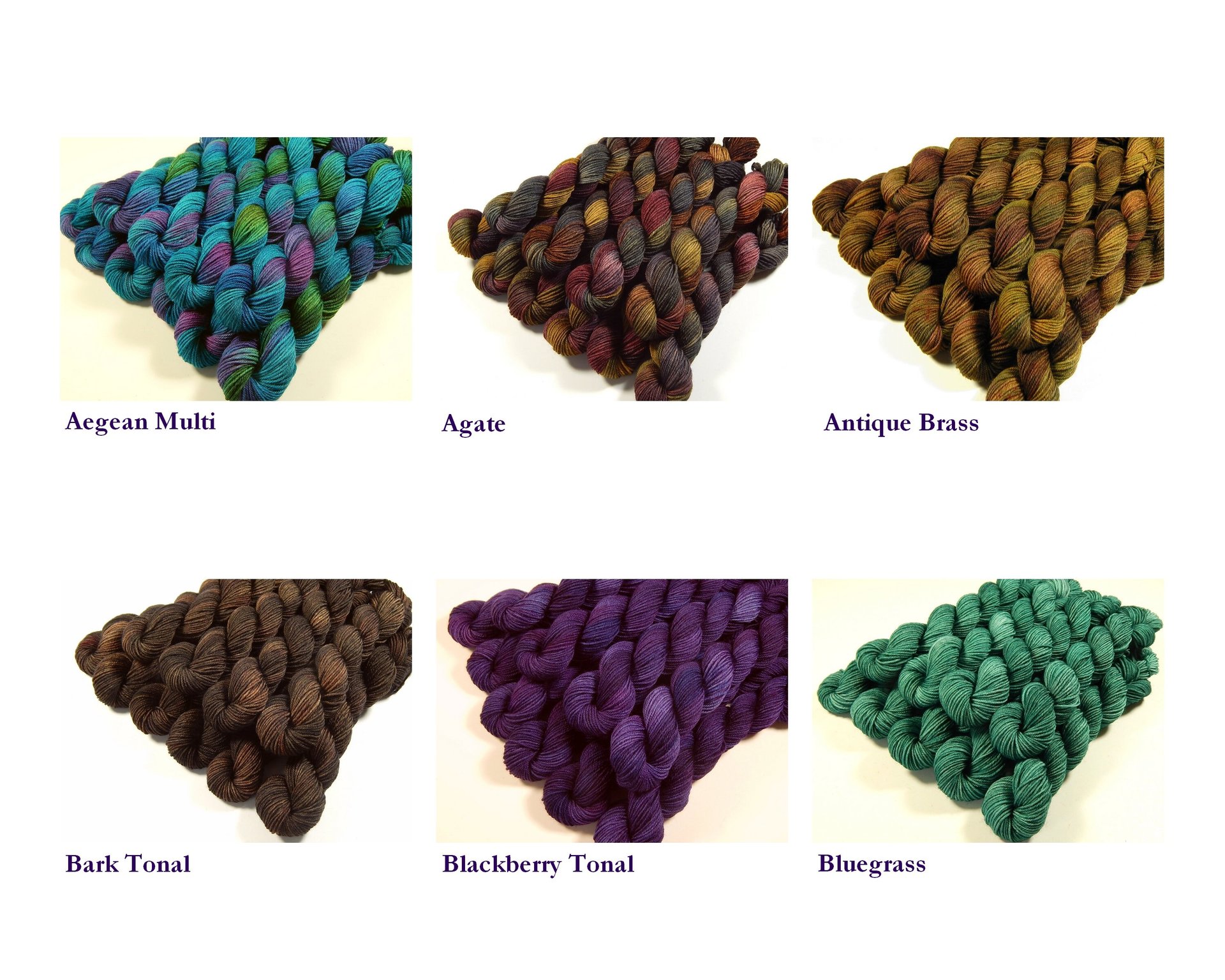 Create Your Own Mini Skein Set - Hand Dyed Sock Yarn, Fingering Weight 4 Ply Superwash Merino Wool, Hand Dyed Yarn, Choose From Over 35 Colors