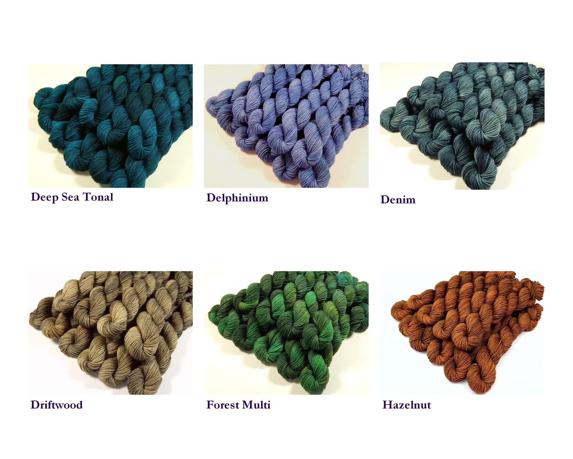 Create Your Own Mini Skein Set - Hand Dyed Sock Yarn, Fingering Weight 4 Ply Superwash Merino Wool, Hand Dyed Yarn, Choose From Over 35 Colors