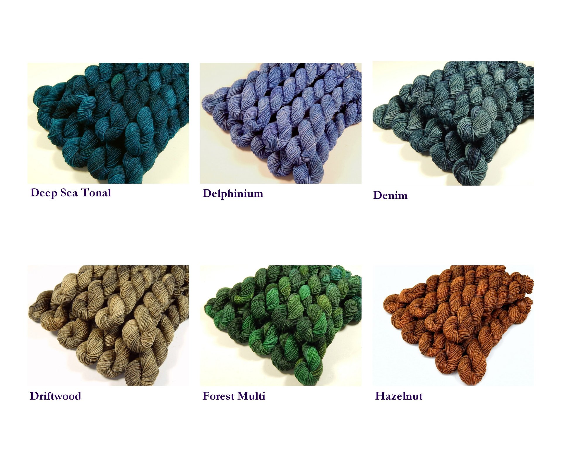 Create Your Own Mini Skein Set - Hand Dyed Sock Yarn, Fingering Weight 4 Ply Superwash Merino Wool, Hand Dyed Yarn, Choose From 35 Colors