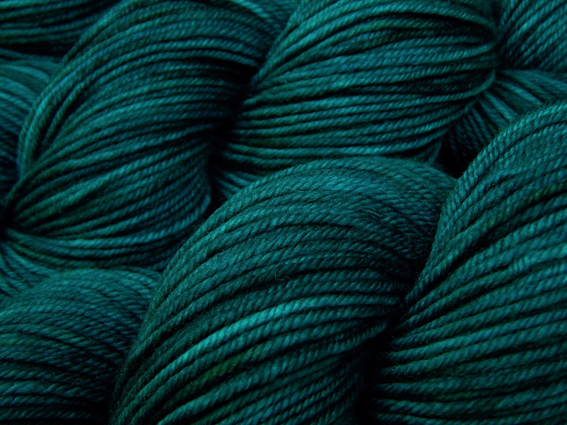 Hand Dyed Yarn, DK Weight Superwash Merino Wool - Deep Sea Tonal - Teal Indie Dyer Yarn, Vibrant Saturated Blue Green Knitting Crochet Yarn