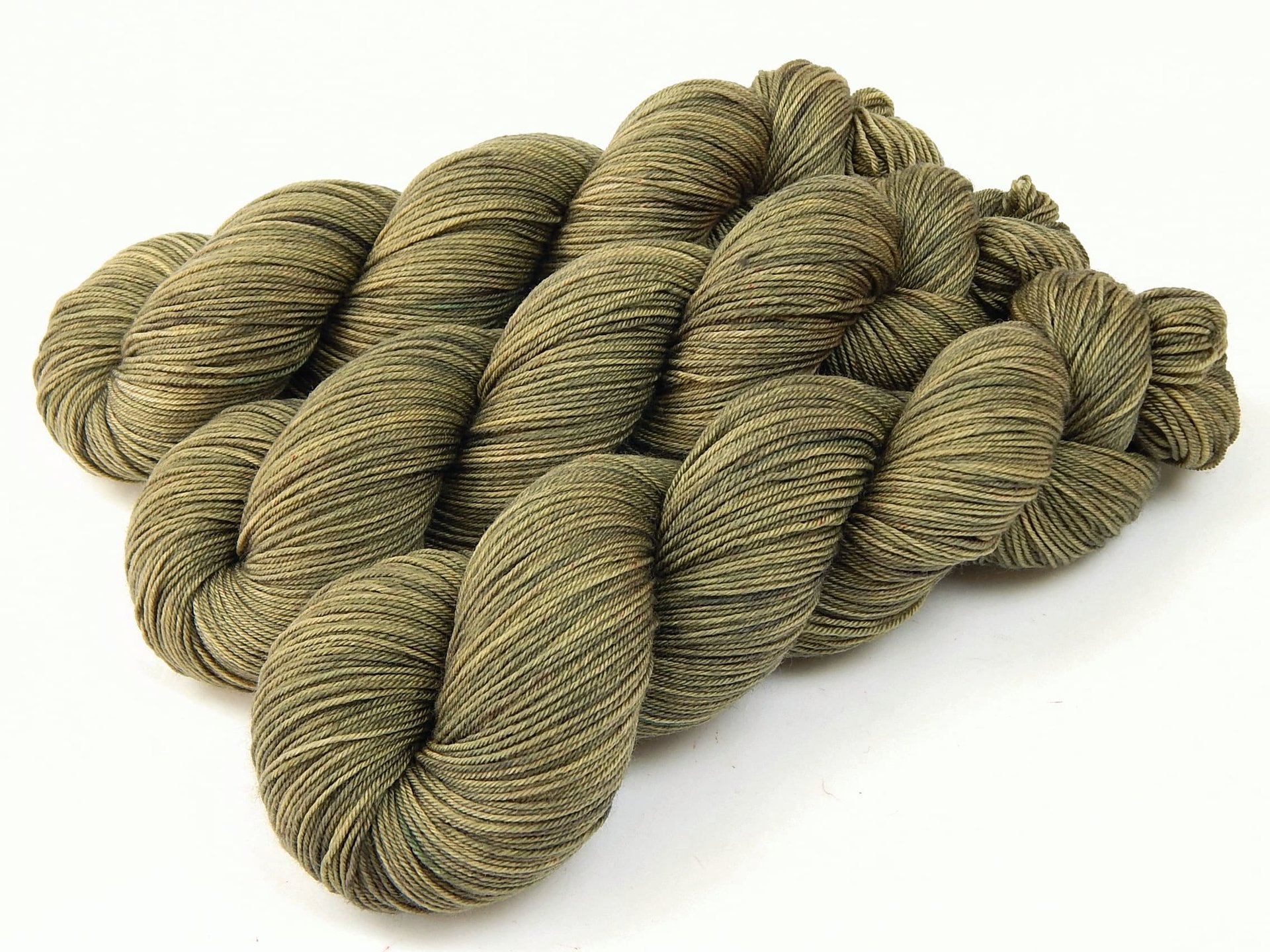 Hand Dyed Yarn, Sock Weight 4 Ply Superwash Merino Wool - Driftwood - Fingering Weight Indie Dyed Knitting Yarn, Neutral Tonal Sock Yarn