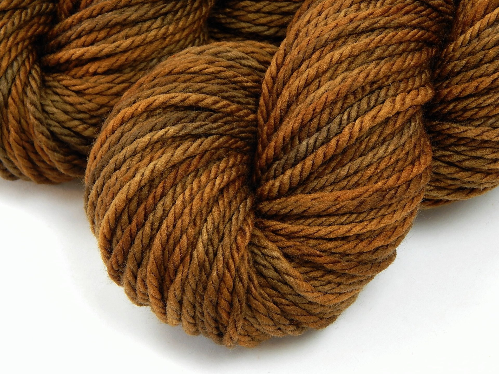 Hand Dyed Yarn, Bulky 100% Superwash Merino Wool - Hazelnut - Indie Dyer Thick Warm Brown Hand Dyed Yarn, Soft Tonal Chunky Knitting Yarn