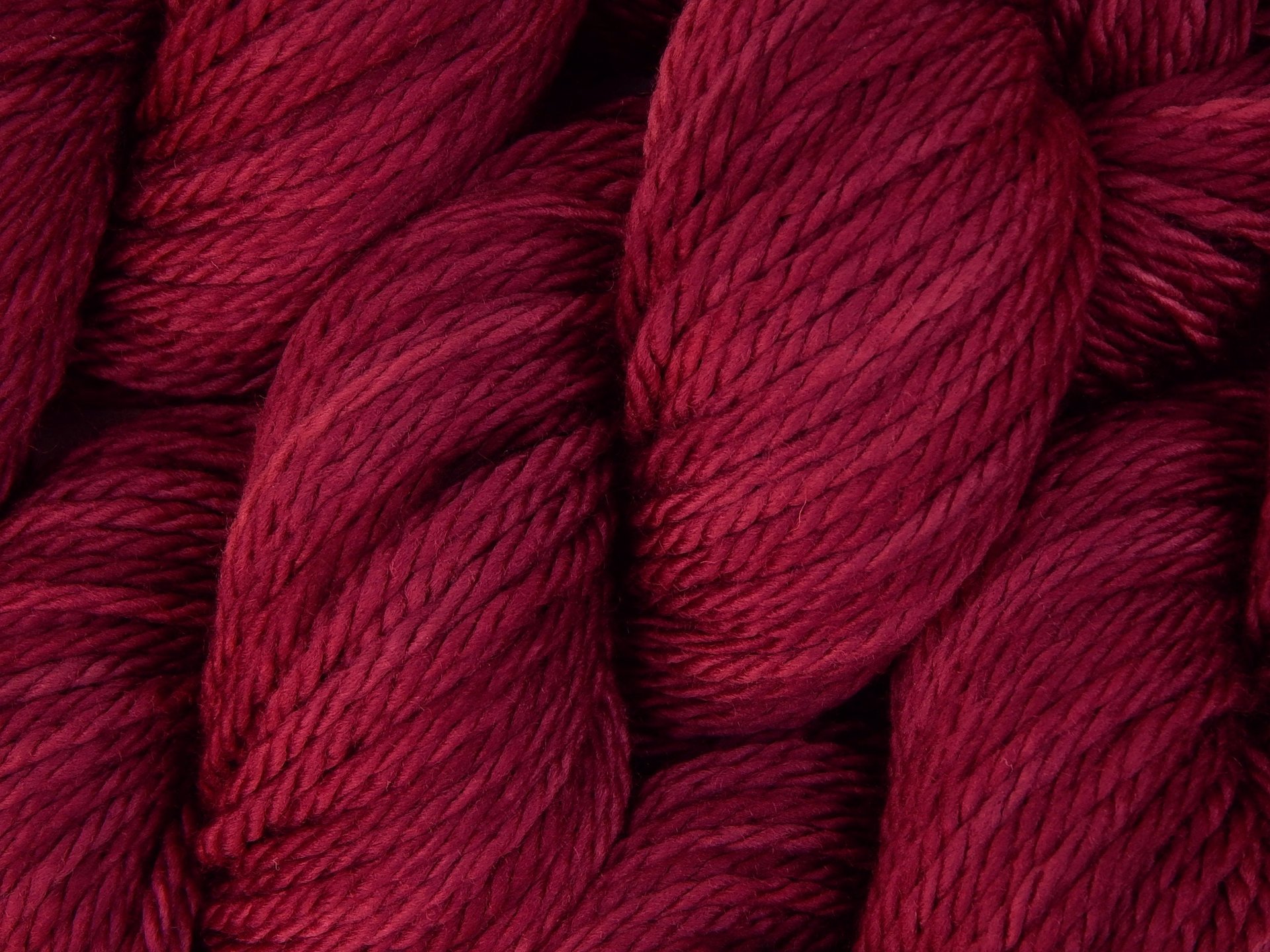Hand Dyed Yarn, Bulky Weight 100% Superwash Merino Wool - Plumberry - Indie Dyer Berry Red Thick Chunky Knitting Yarn