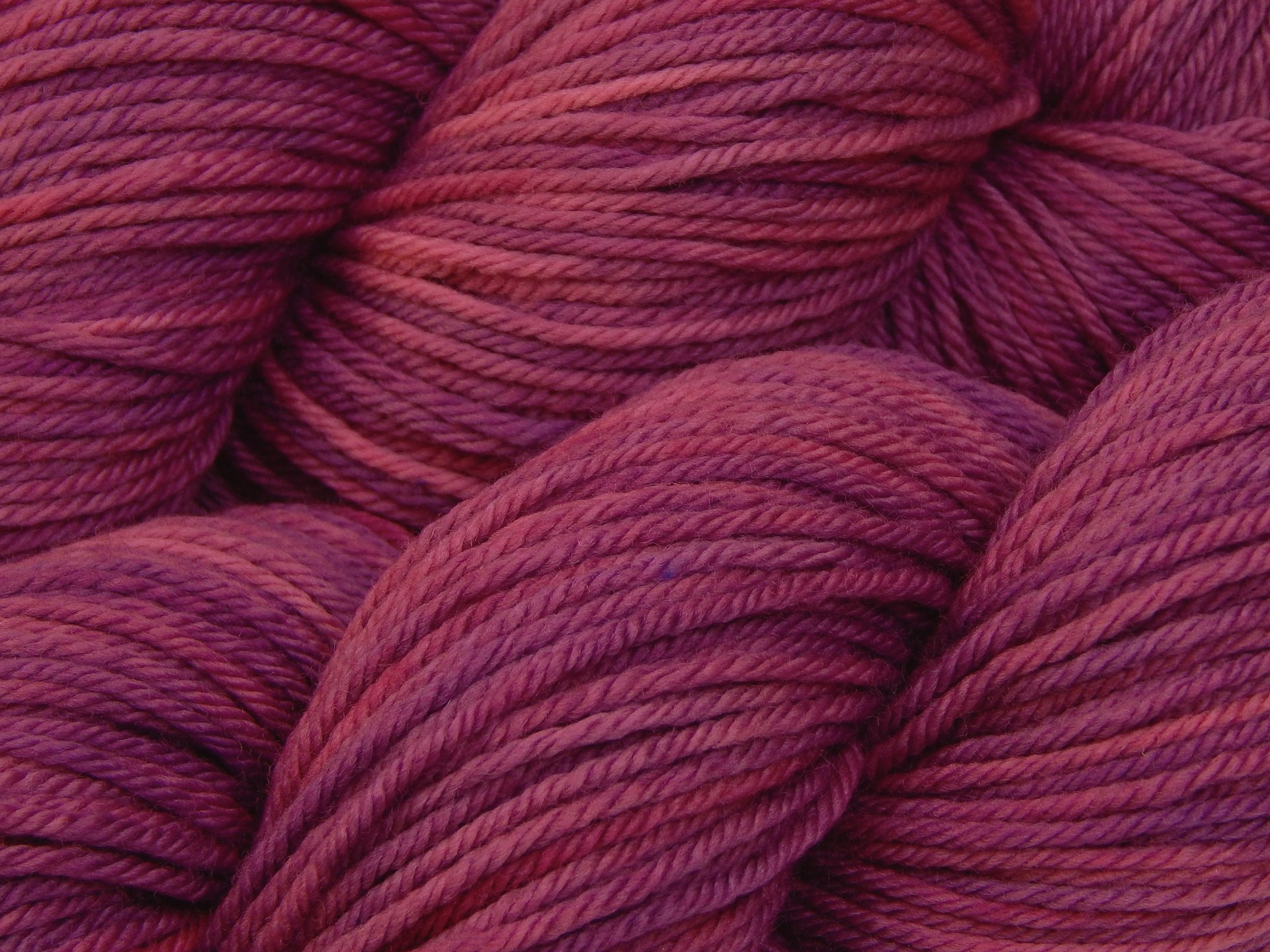 Hand Dyed Yarn, Worsted Weight Superwash Merino Wool - Orchid - Tonal Purplish Magenta Indie Dyer Yarn, Fuchsia Semi Solid Knitting Yarn