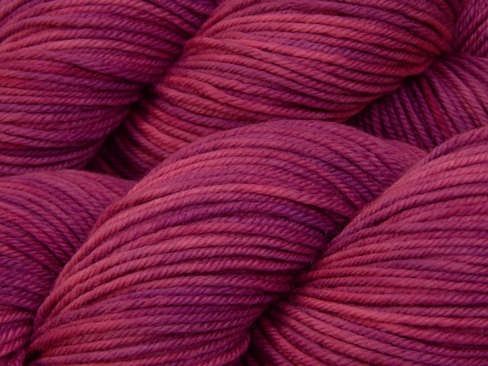 Hand Dyed Yarn, DK Weight Superwash Merino Wool - Orchid - Indie Dyer Yarn, Vibrant Tonal Magenta Purple, Crochet Knitting Supply
