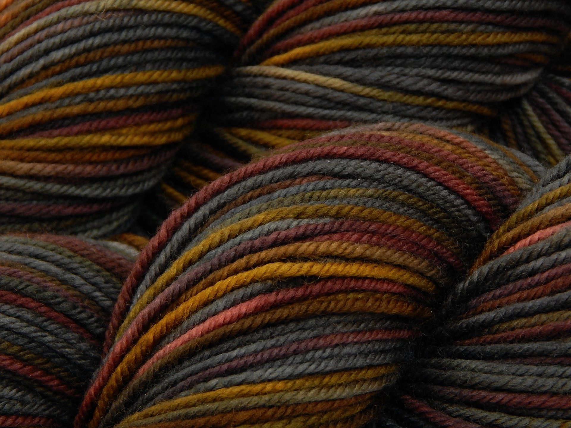 Hand Dyed Yarn, DK Weight Superwash Merino Wool - Agate - Indie Dyer Yarn, Grey Brown Gold Knitting Yarn, Earthy Multicolor Yarn