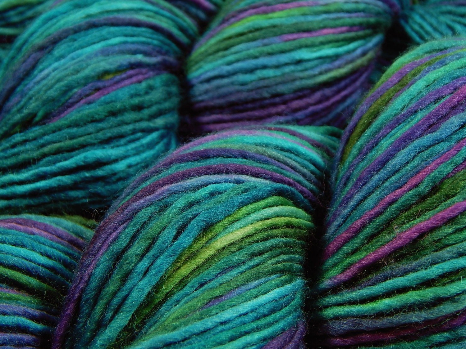 Goldeneye on Hand Dyed Polwarth wool DK yarn - 100 g