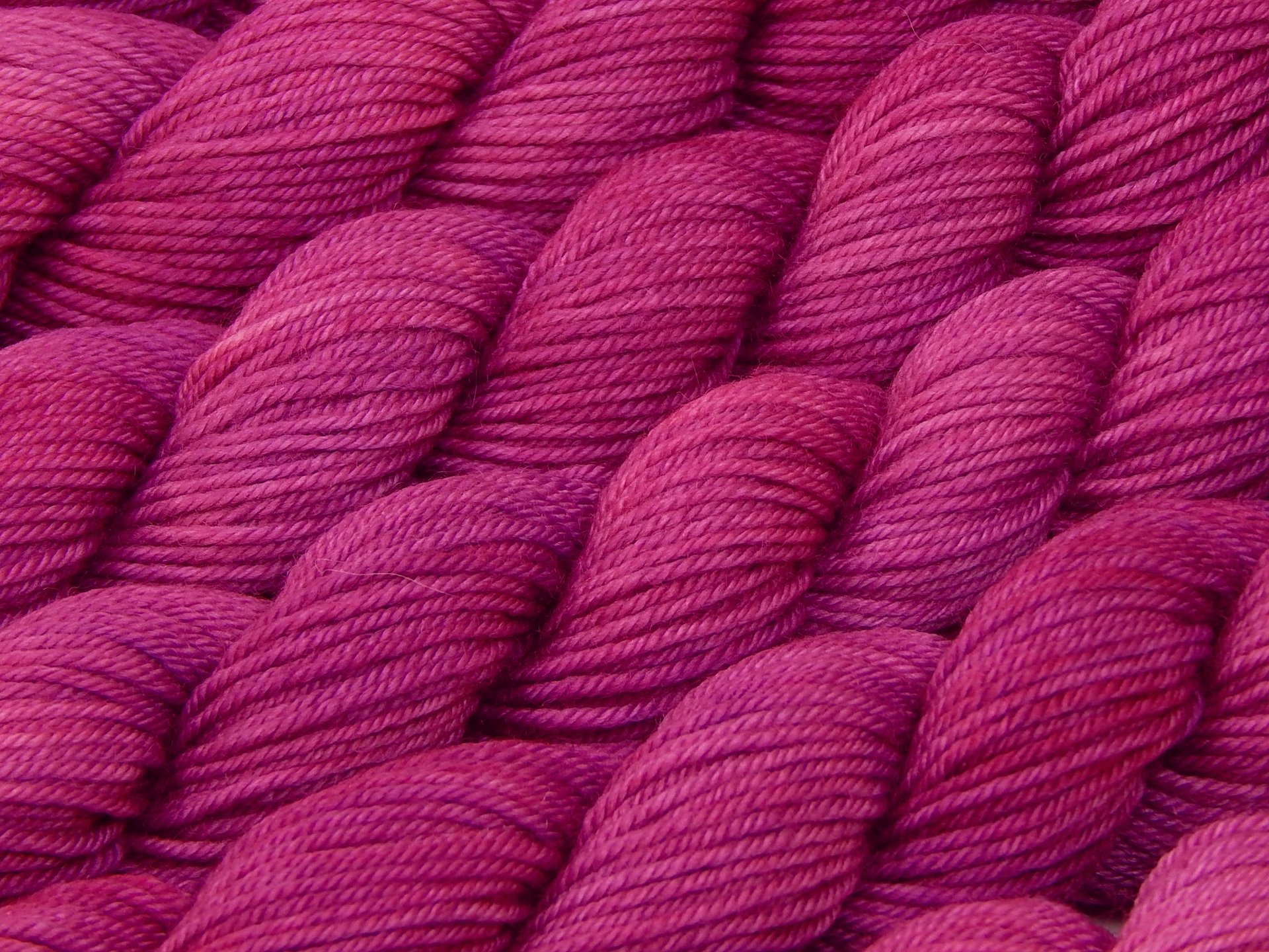 Sock Yarn Mini Skeins, Hand Dyed Yarn, Fingering Weight 4 Ply Superwash Merino Wool - Orchid - Tonal Magenta Purple