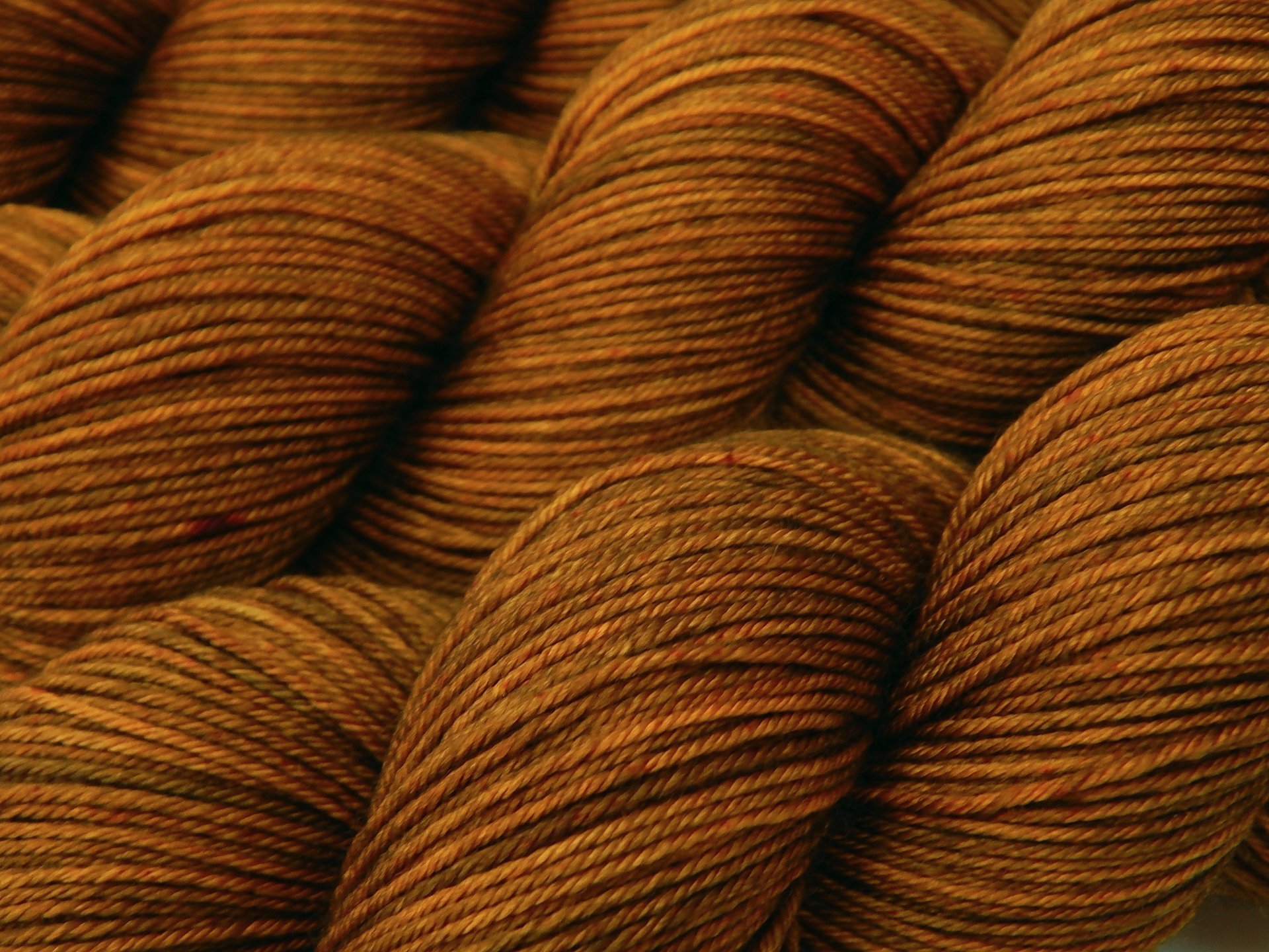 Hand Dyed Yarn, Sock Fingering Weight 4 Ply Superwash Merino Wool - Hazelnut - Indie Knitting Yarn, Warm Brown Tonal Handdyed Sock Yarn