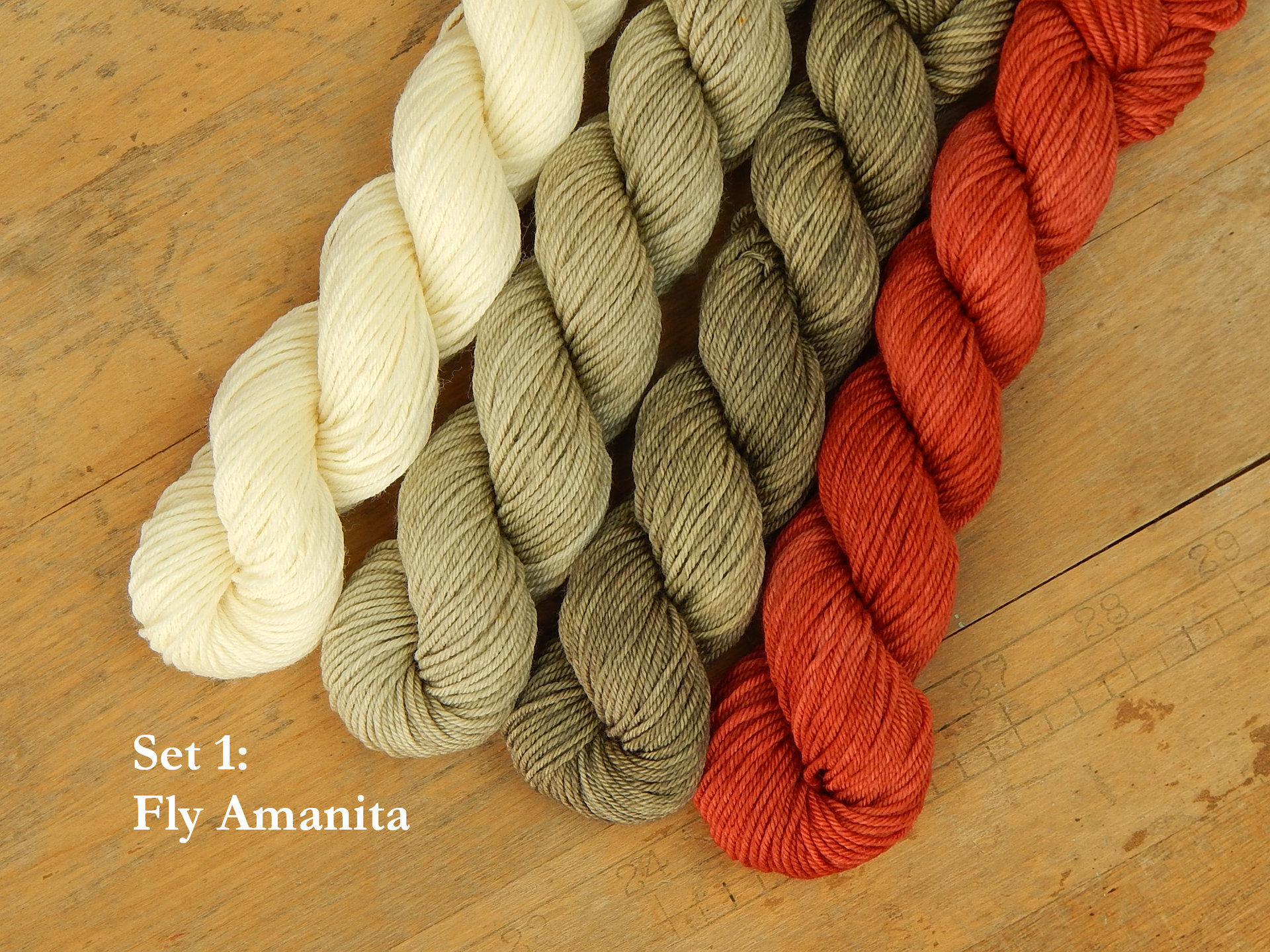 Professor Fungi Mini Skein Kit - Spring 2025 Gnome MKAL - Hand Dyed Yarn, Fingering Sock Weight 4 Ply Superwash Merino Wool, Sock Yarn Set