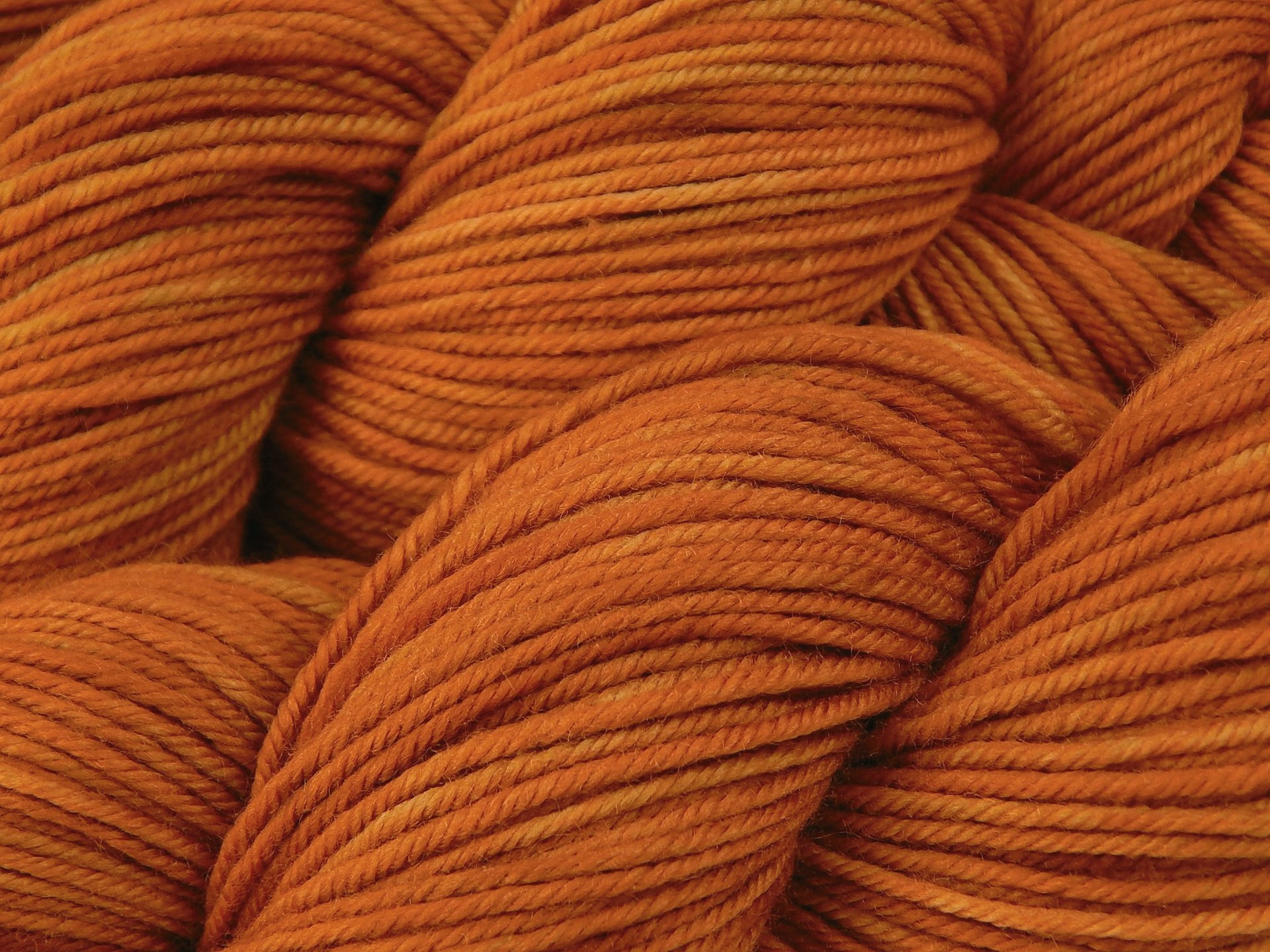 Hand Dyed DK Yarn, 100% Superwash Merino Wool - Copper - Orange Tonal Indie Dyer Yarn, Autumn Knitting Crochet Yarn