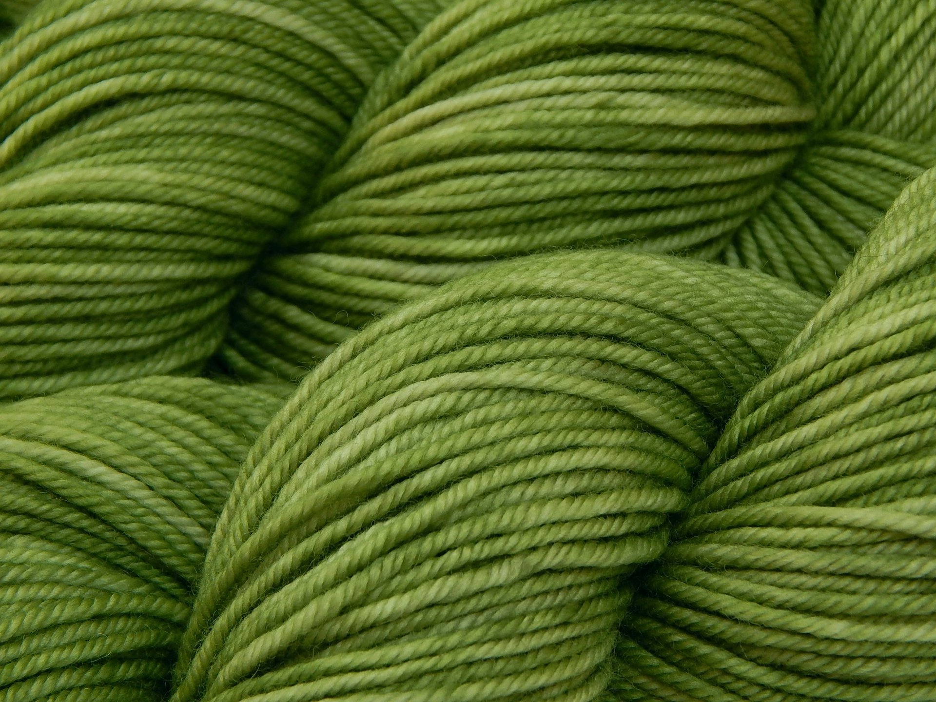 Hand Dyed DK Weight Yarn, 100% Superwash Merino Wool - Green Tea - Indie Dyer Light Olive Yarn, Tonal Sage Green Knitting Yarn