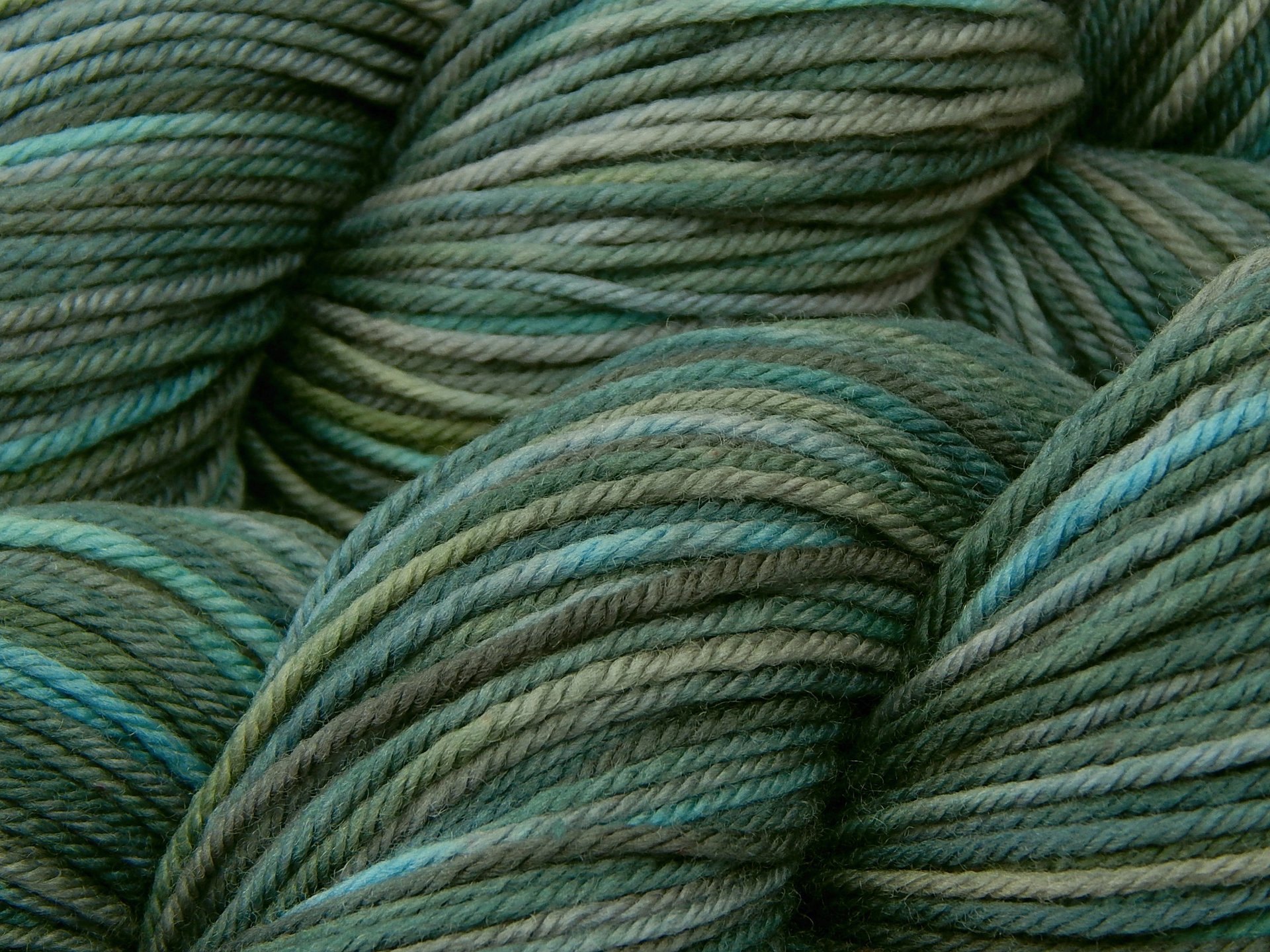 Hand Dyed Yarn, DK Weight Superwash Merino Wool - Storm Clouds - Indie Dyer Knitting Yarn, Slate Blue Grey Gray Wool Yarn