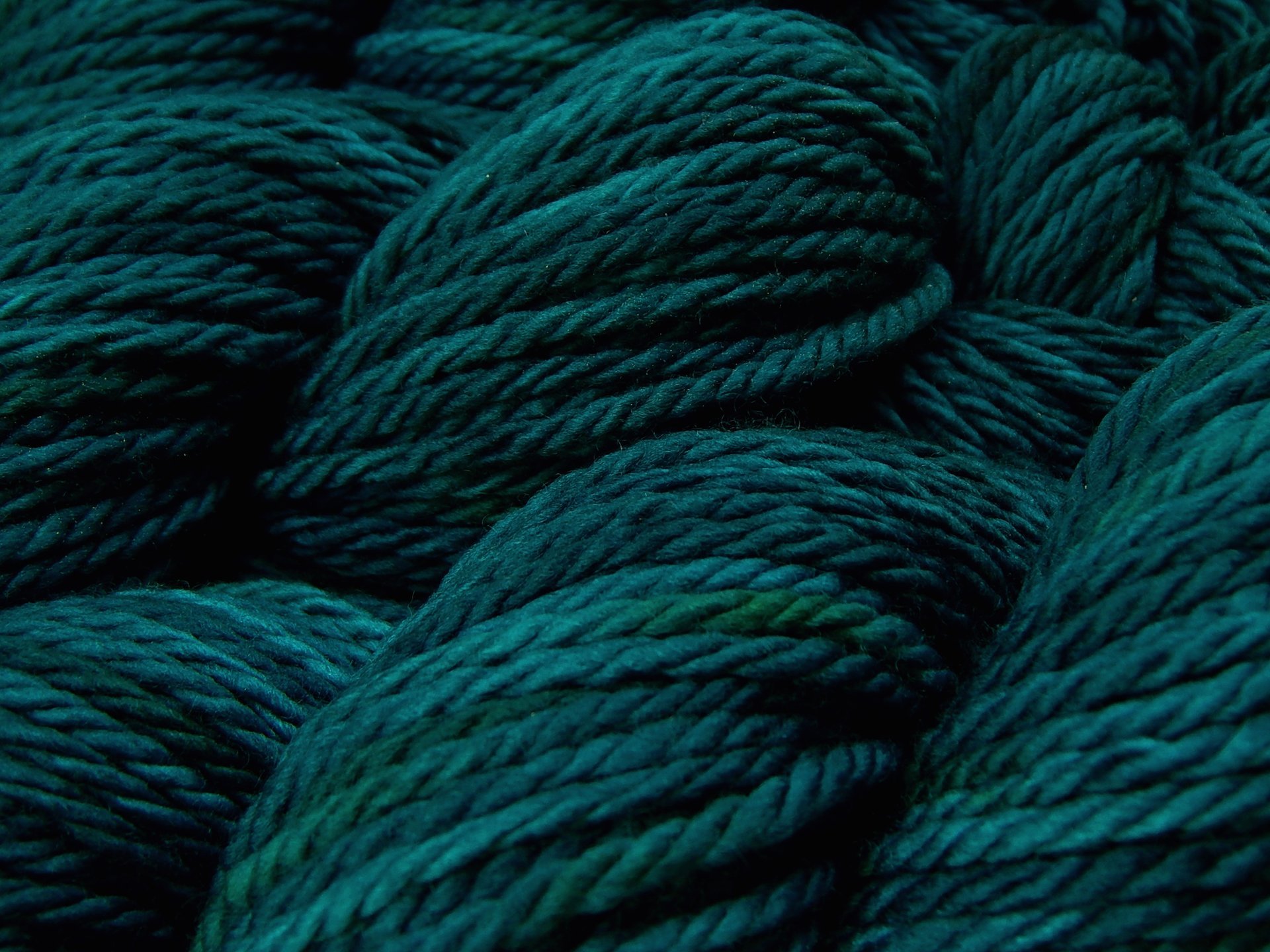 Hand Dyed Yarn, Bulky Superwash Merino Wool - Deep Sea Tonal - Indie Dyer Thick Teal Yarn, Blue Green Chunky Knitting Yarn