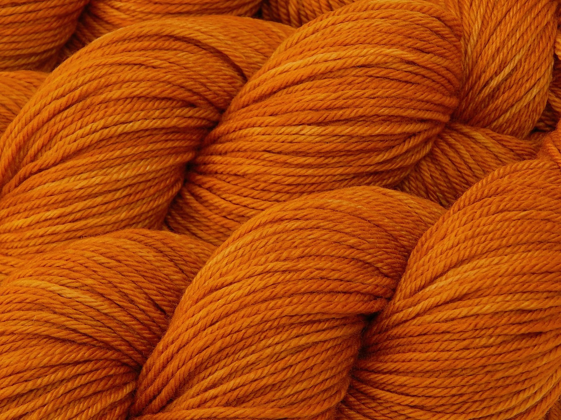 Worsted Weight Hand Dyed Yarn, Superwash 100% Merino Wool - Copper - Indie Dyed Semi Solid Orange Knitting Yarn, Fall Autumn Craft Supply