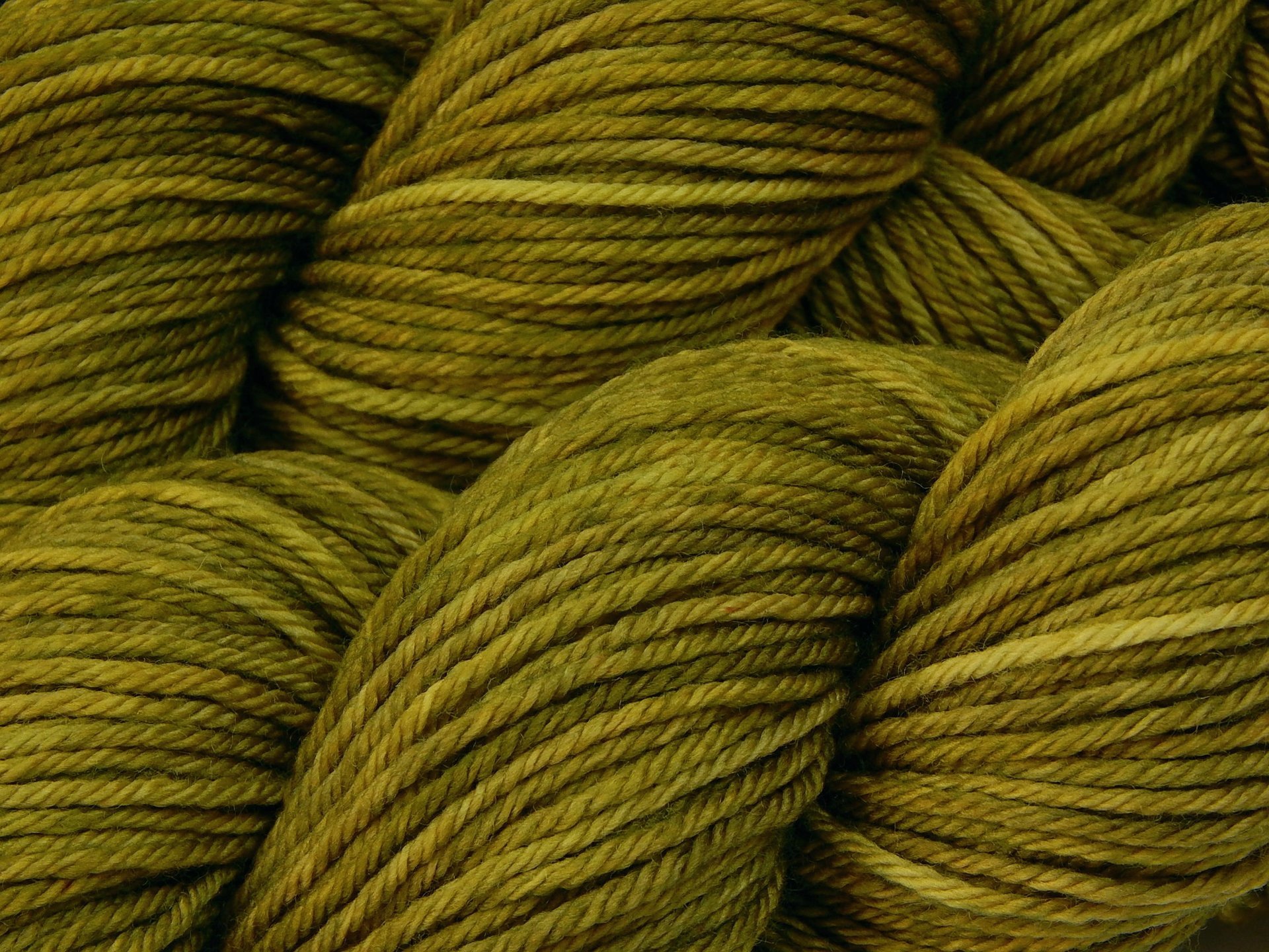 Hand Dyed Yarn, Worsted Weight Superwash Merino Wool - Olive Oil Tonal - Indie Dyer Knitting Yarn, Soft Washable Greenish Gold Crochet Yarn