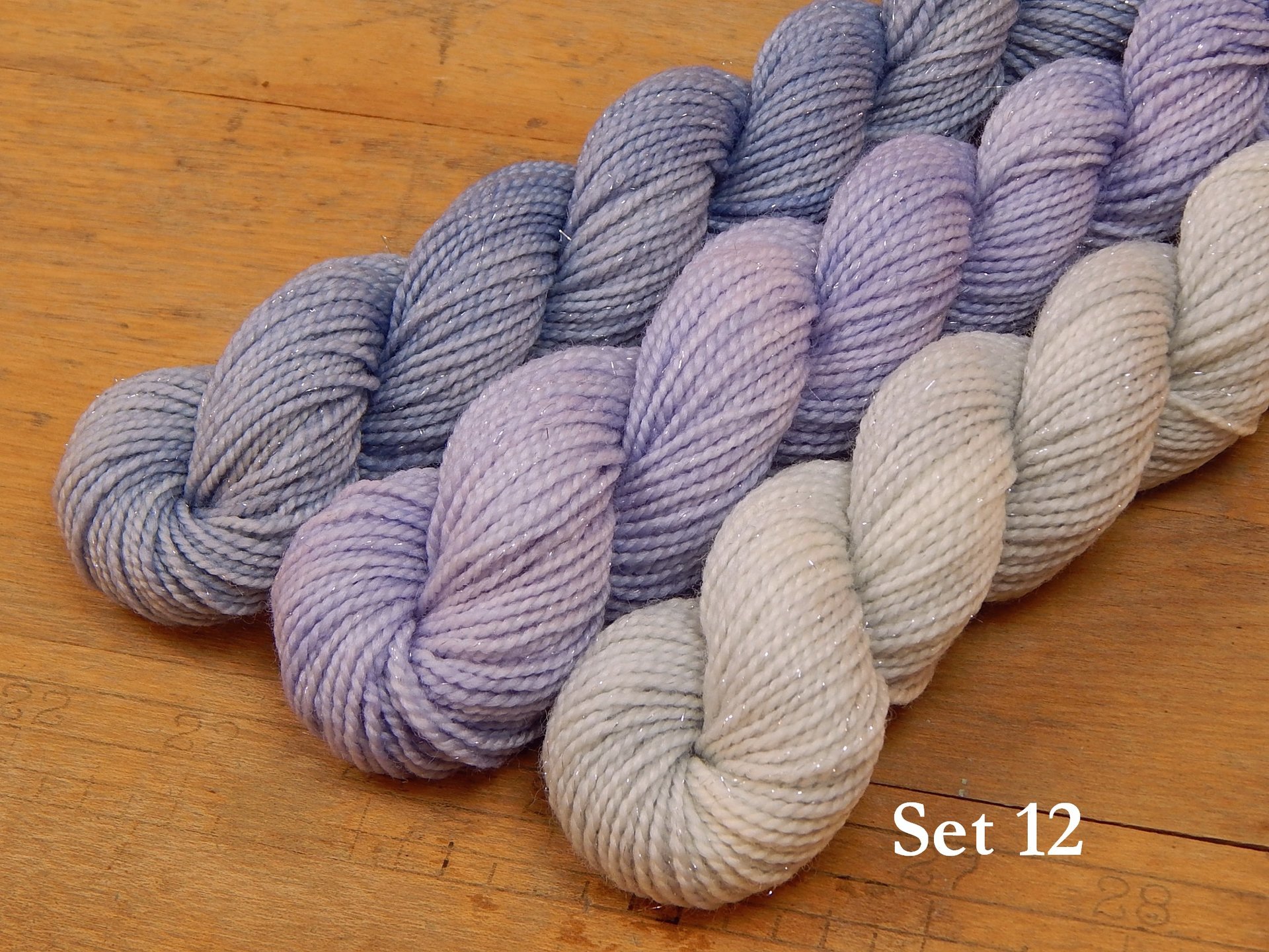 Mini Skein Kits for 2025 Year of Gnomes - Sets of 3 Hand Dyed Yarn Minis, Fingering Sock Weight Superwash Merino Wool