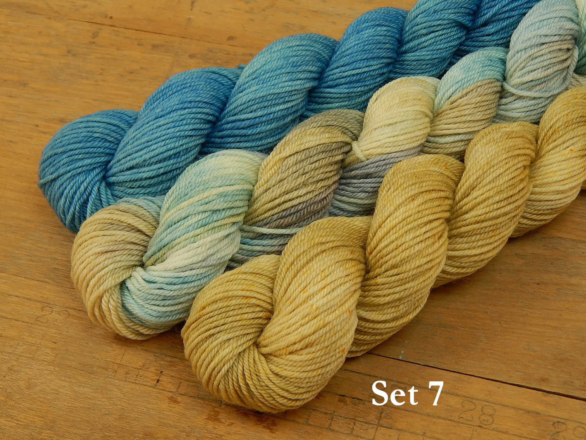 Mini Skein Kits for 2025 Year of Gnomes - Sets of 3 Hand Dyed Yarn Minis, Fingering Sock Weight Superwash Merino Wool