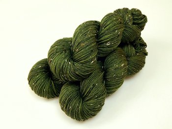 New Base Yarn! Hand Dyed Yarn, DK Weight Tweed Superwash Merino Wool - Moss Tonal - Indie Dyer Yarn, Olive Green Knitting Yarn