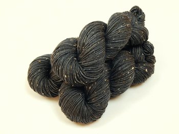 New Base Yarn! Hand Dyed Yarn, DK Weight Tweed Superwash Merino Wool - Slate Grey Tonal - Indie Dyer Yarn, Charcoal Knitting Yarn with Tweedy Flecks