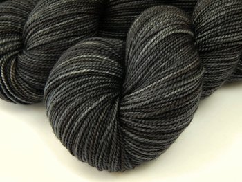 Hand Dyed Yarn, Sock Fingering 100% Superwash Merino Wool - Slate Grey Tonal - Charcoal Gray Indie Dyed Yarn, Knitting Crochet Sock Yarn