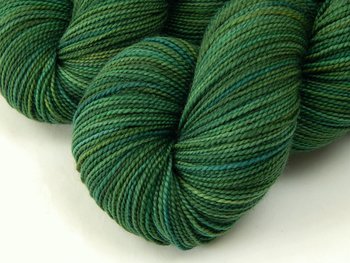 Hand Dyed Sock Yarn, Fingering Weight 100% Superwash Merino Wool - Forest Multi - Green Indie Dyer Hand Dyed Yarn, Ready to Ship