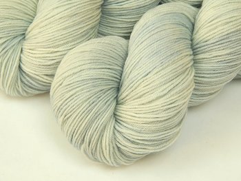 Hand Dyed Sock Yarn, Fingering Weight 4 Ply Superwash Merino Wool - Potluck Ice Blue - Pale Blue Tonal Knitting Yarn, Indie Dyer Hand Dyed Yarn