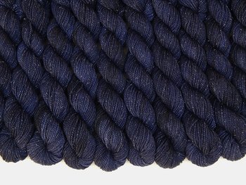 Limited Edition! Sock Yarn Mini Skeins, Fingering Weight Superwash Merino Wool & Nylon - STRATOS SPARKLE - Dark Navy Blue Knitting Yarn with Silver Sparkles