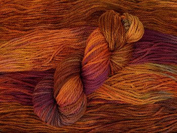 Hand Dyed Yarn, Bulky Weight Superwash Merino Wool - Potluck Autumn Shades - Indie Dyer Fall Colors Chunky Knitting Yarn