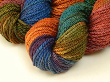 Hand Dyed Yarn, Bulky Weight Superwash Merino Wool - Potluck Rainbow - Indie Dyer Vibrant Colorful Thick Chunky Knitting Yarn, Ready to Ship