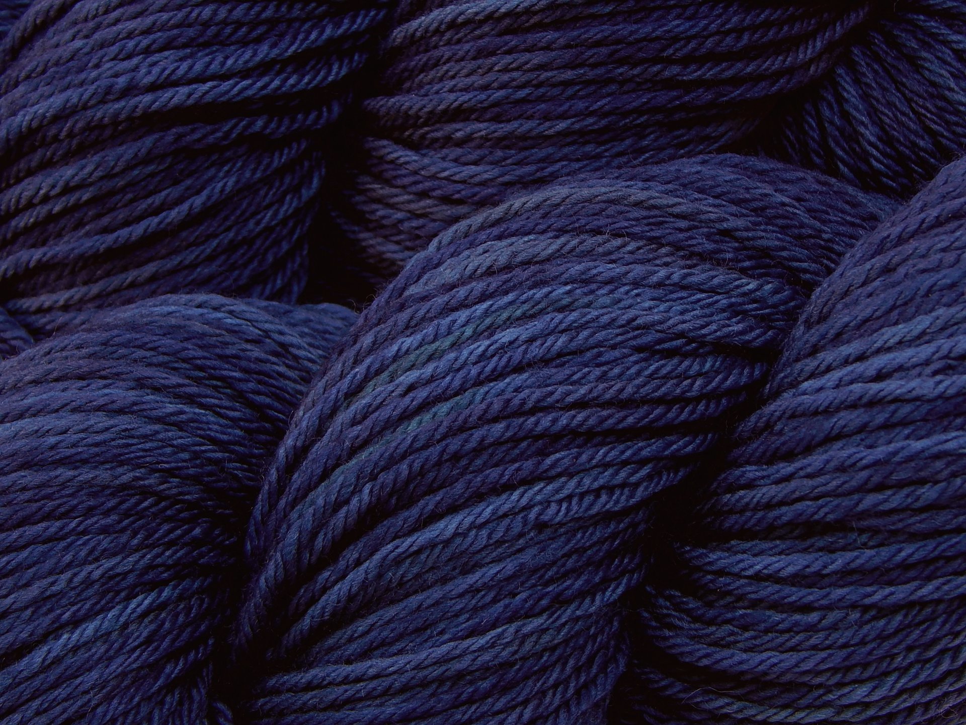 Hand Dyed Yarn, Worsted Weight Superwash Merino Wool - Ink Tonal - Dark Blue Indie Dyed Yarn, Navy Semi Solid Knitting Yarn